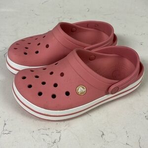 Crocs Crocband Clog Sandals Women’s Size 6 Mens Size 4 Pink - Rose Pink